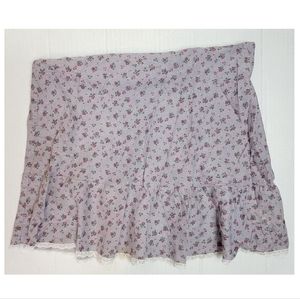 Y2K Floral Mini Skirt